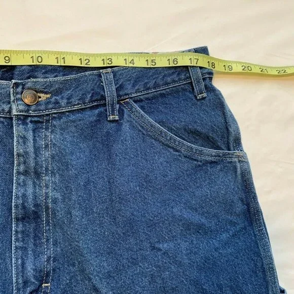 NWT Vintage Dickies Carpenter‎ Jeans Mens 36x30 Relaxed Fit Medium Wash Utility - Picture 9 of 11